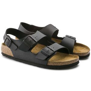 Birkenstock Milano Black Birko-Flor Slingback Sandals US Women 7-7.5 Narrow